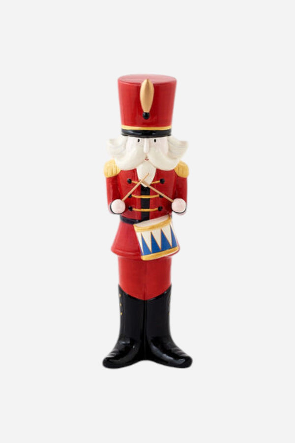 Large Ceramic Nutcracker - Red