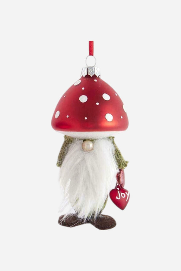Large Mushroom Gnome Ornament