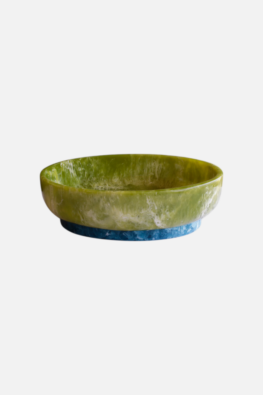 Beatriz Ball Rio Large Oval Bowl in Green & Blue
