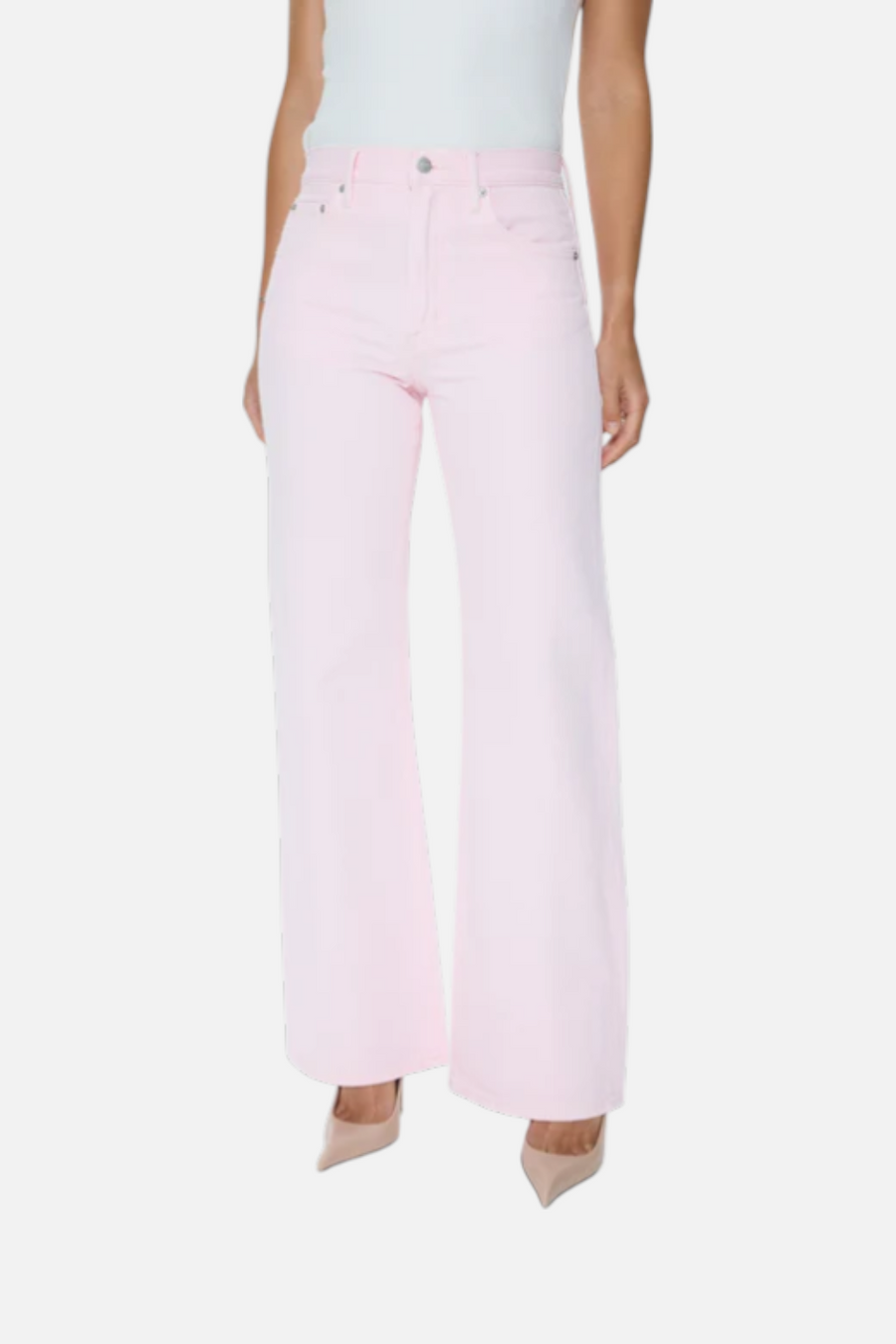 Pistola Larsen Relaxed Flare Jean in Blush