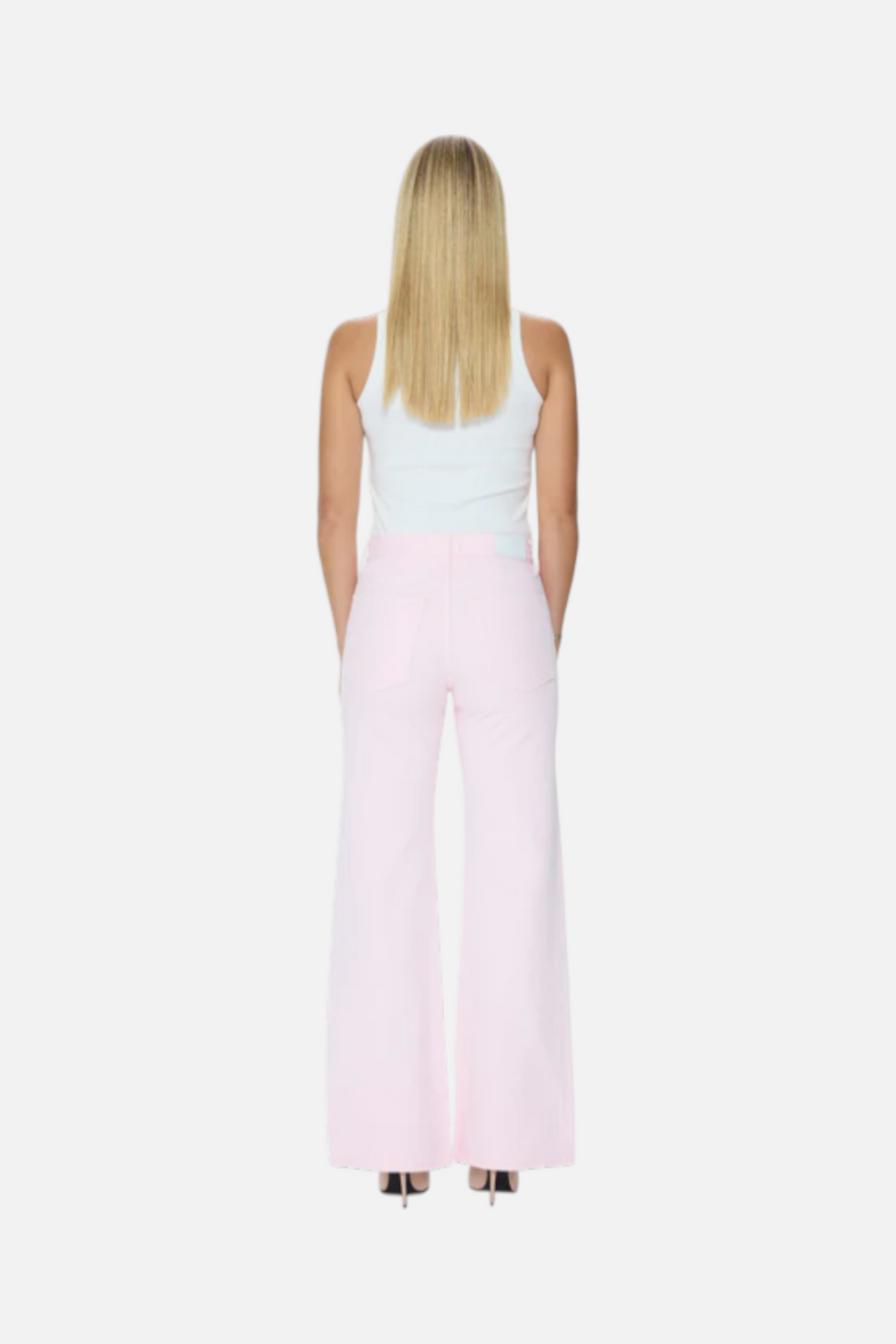 Pistola Larsen Relaxed Flare Jean in Blush