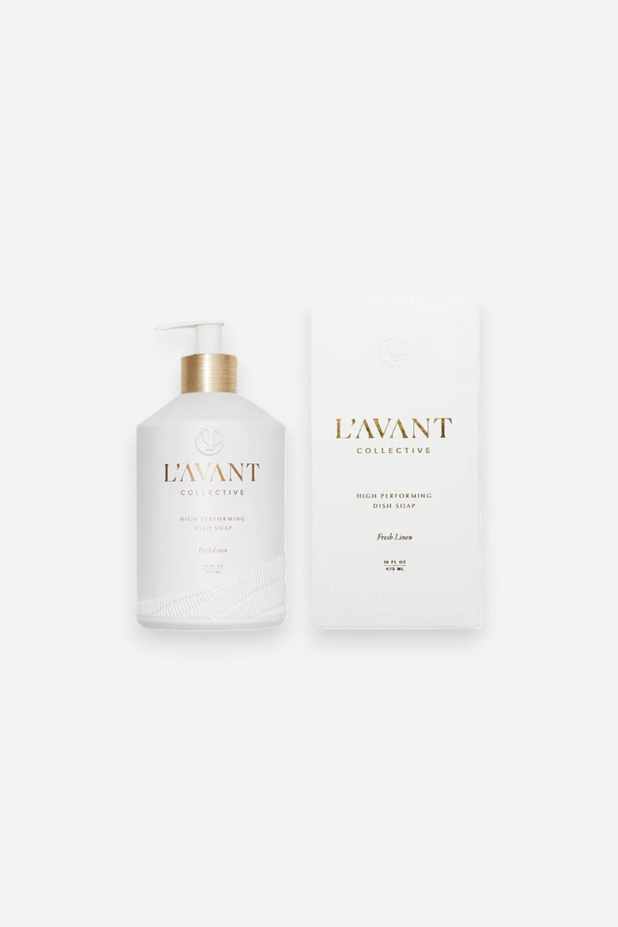 L'Avant Collective Fresh Linen High Performance Dish Soap – back view