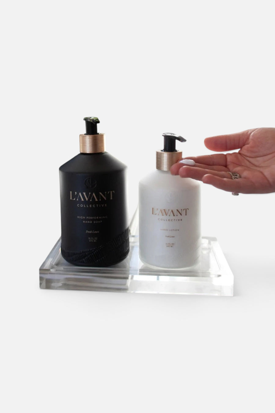 L'Avant Collective Inc. Fresh Linen Hand Lotion – side view