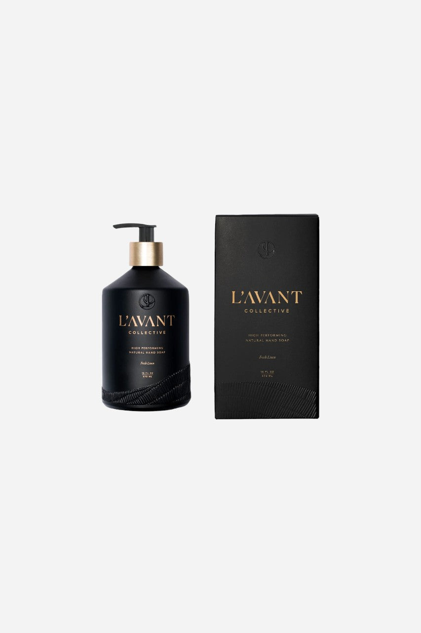 L'Avant Collective Inc. Fresh Linen Hand Soap – back view
