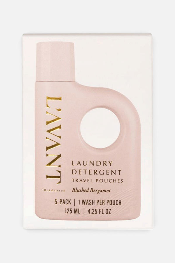 L'Avant Collective Laundry Detergent Travel Pack Set of 5 in Blushed Bergamot