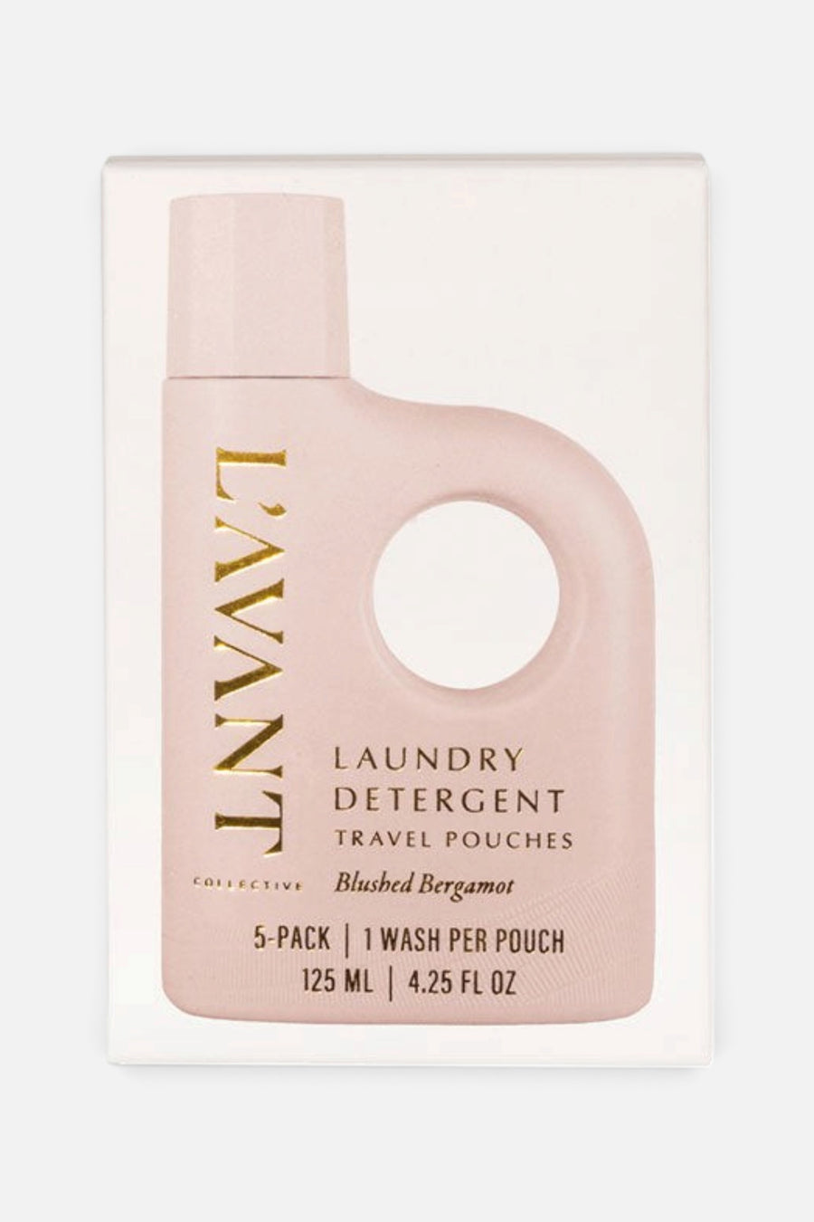 L'Avant Collective Laundry Detergent Travel Pack Set of 5 in Blushed Bergamot – front view