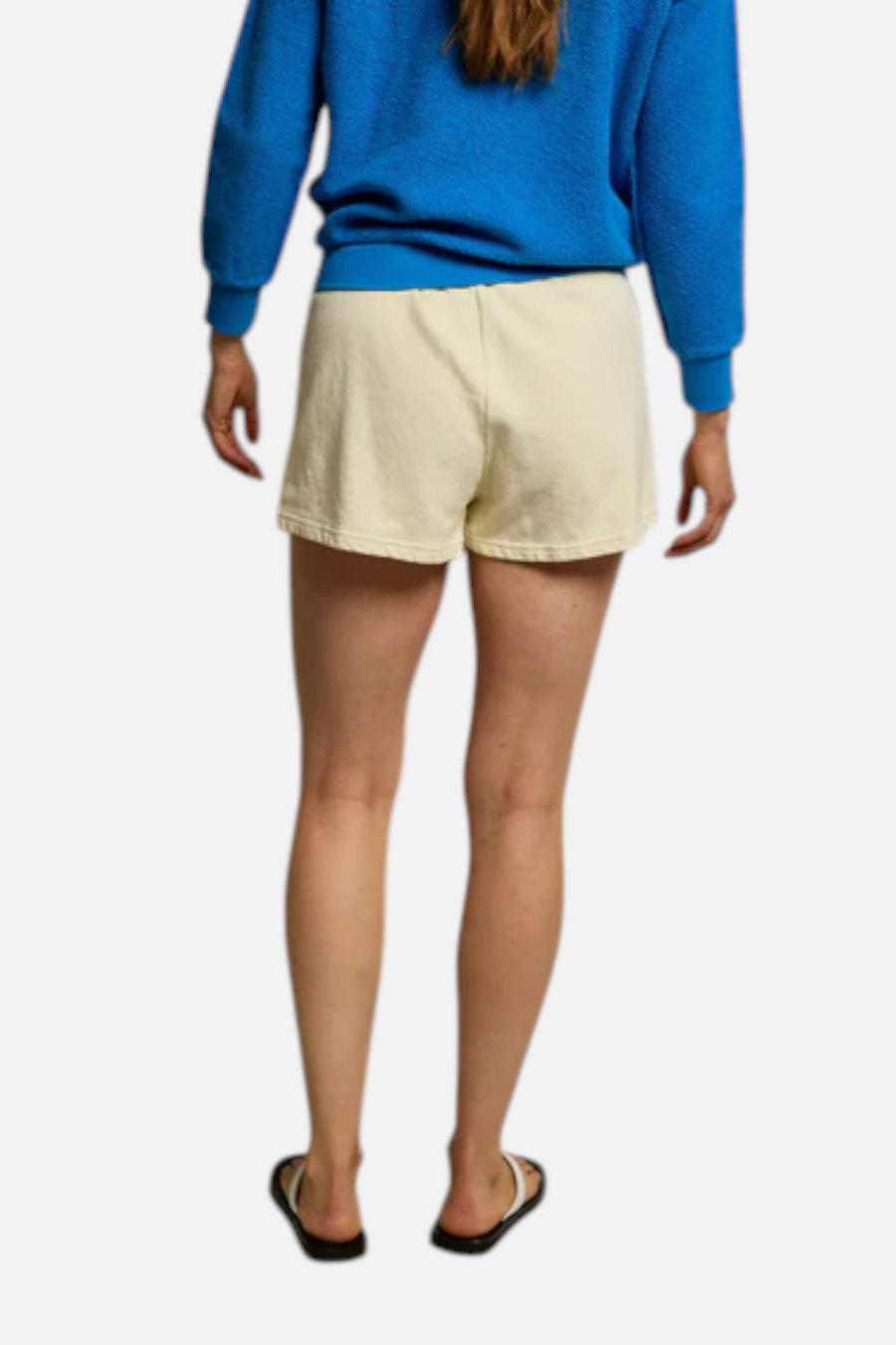 Perfect White Tee Layla Shorts in Custard