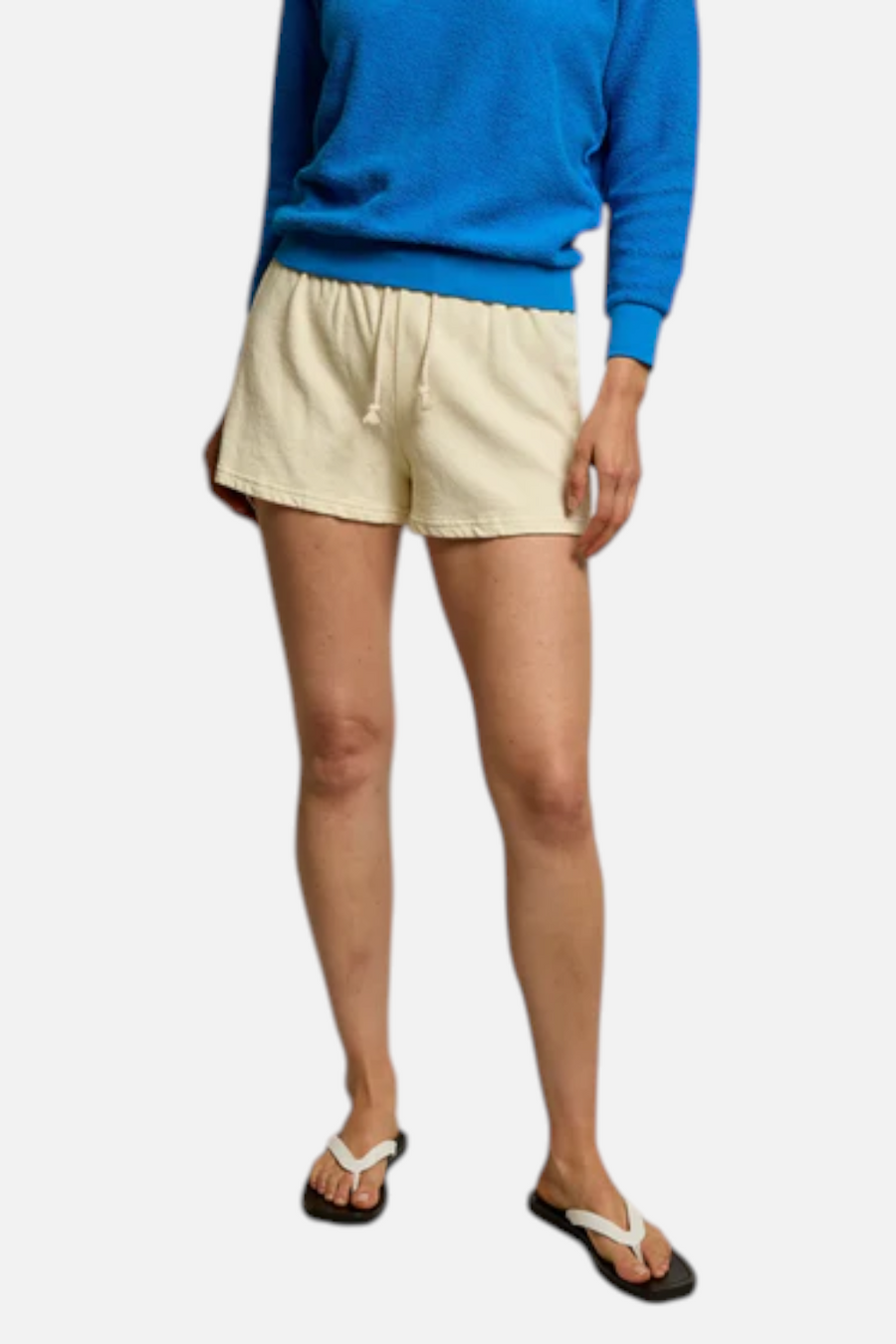 Perfect White Tee Layla Shorts in Custard