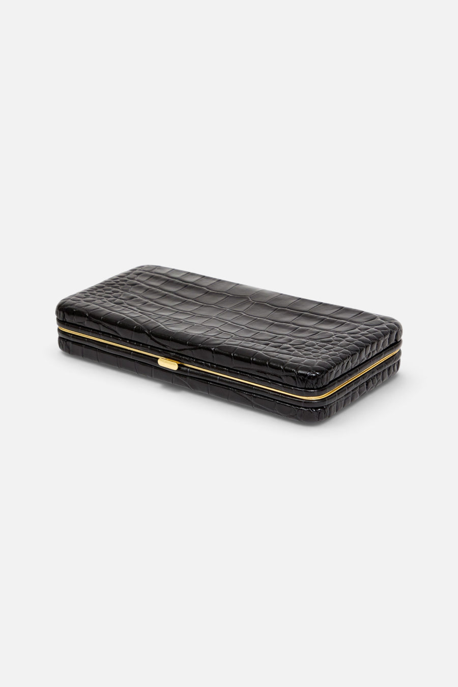 Le Tabac in Black Embossed Croco – back view