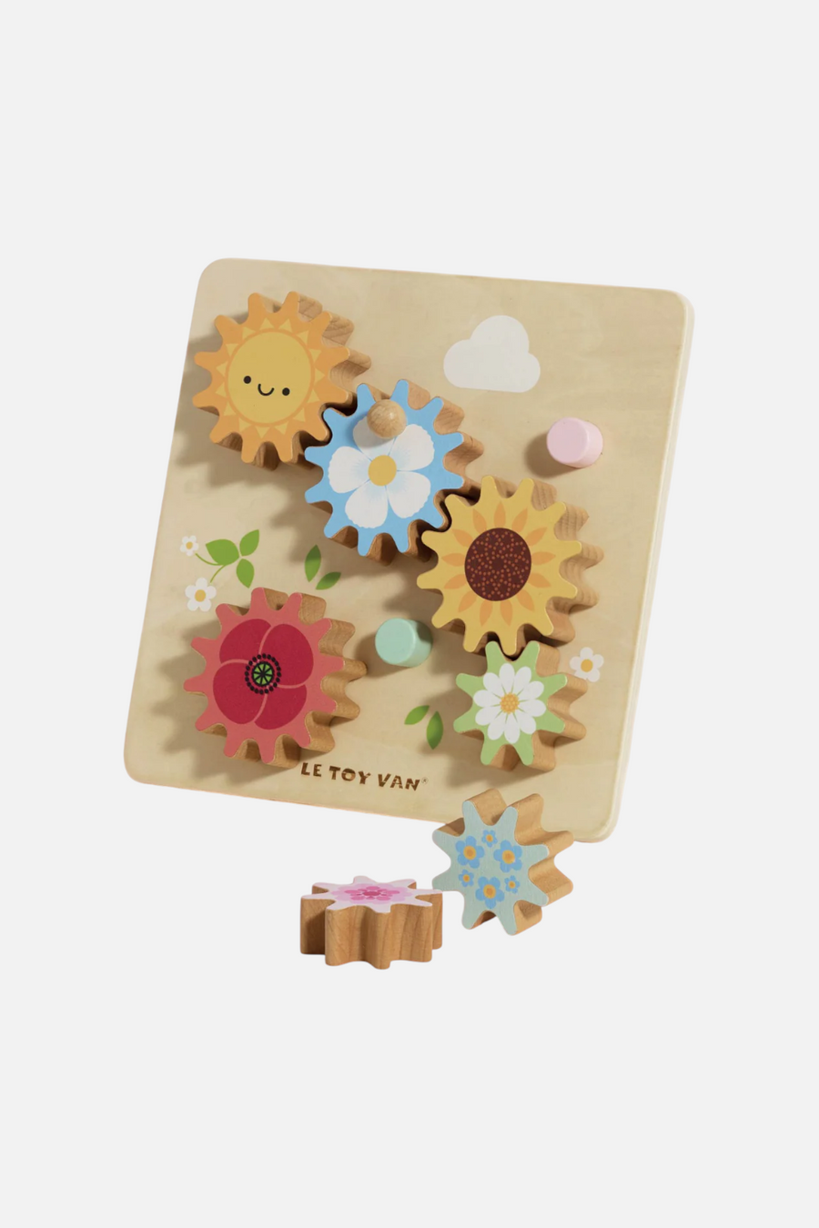 Le Toy Van Kid's Meadow Bees Gear & Cogs – back view