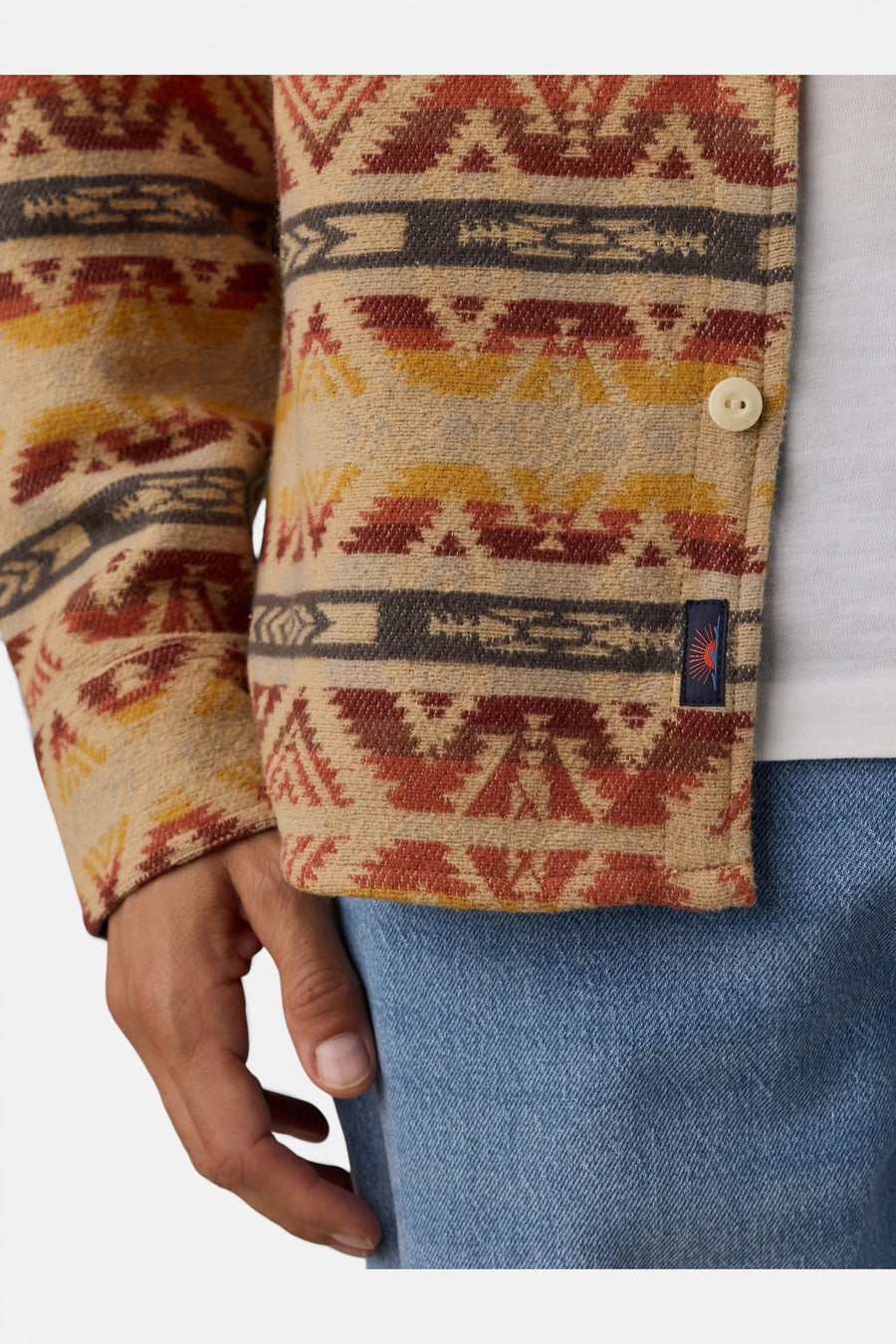 Lehi Canyon Overshirt in Uzumate – detail