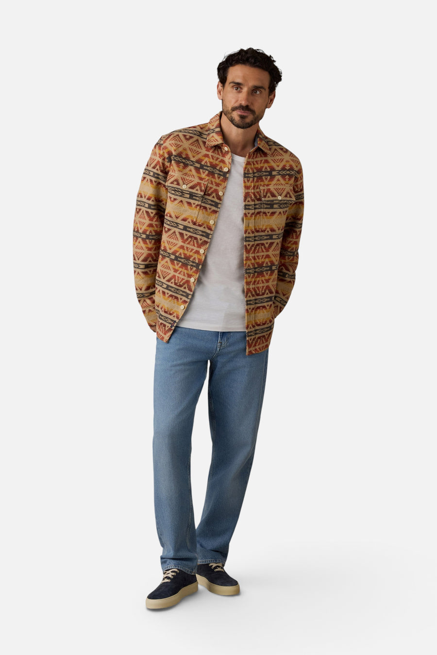 Lehi Canyon Overshirt in Uzumate – flat lay