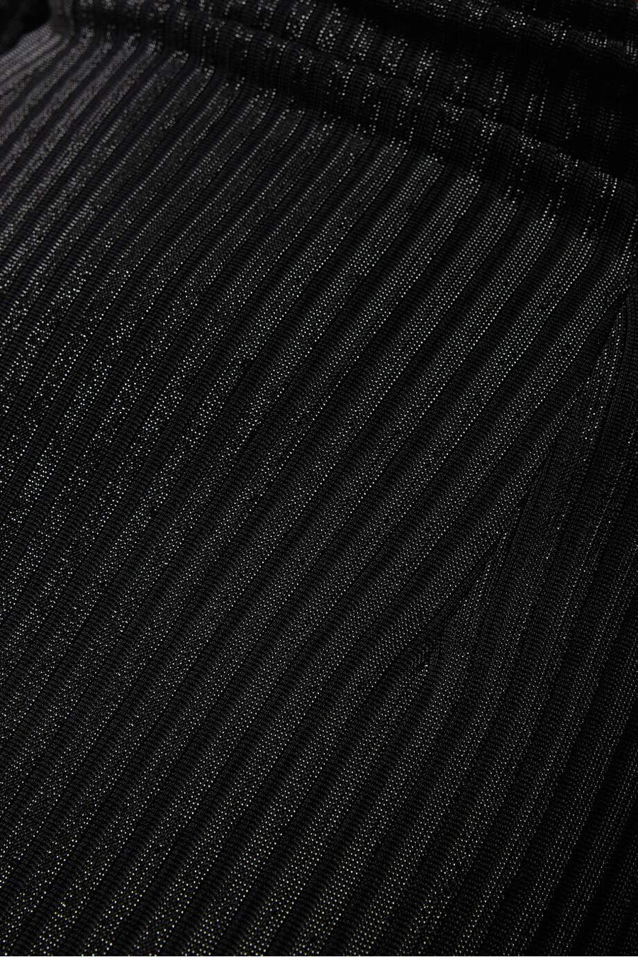Leila Ribbed Cut-out Midi Dress in Black – detail