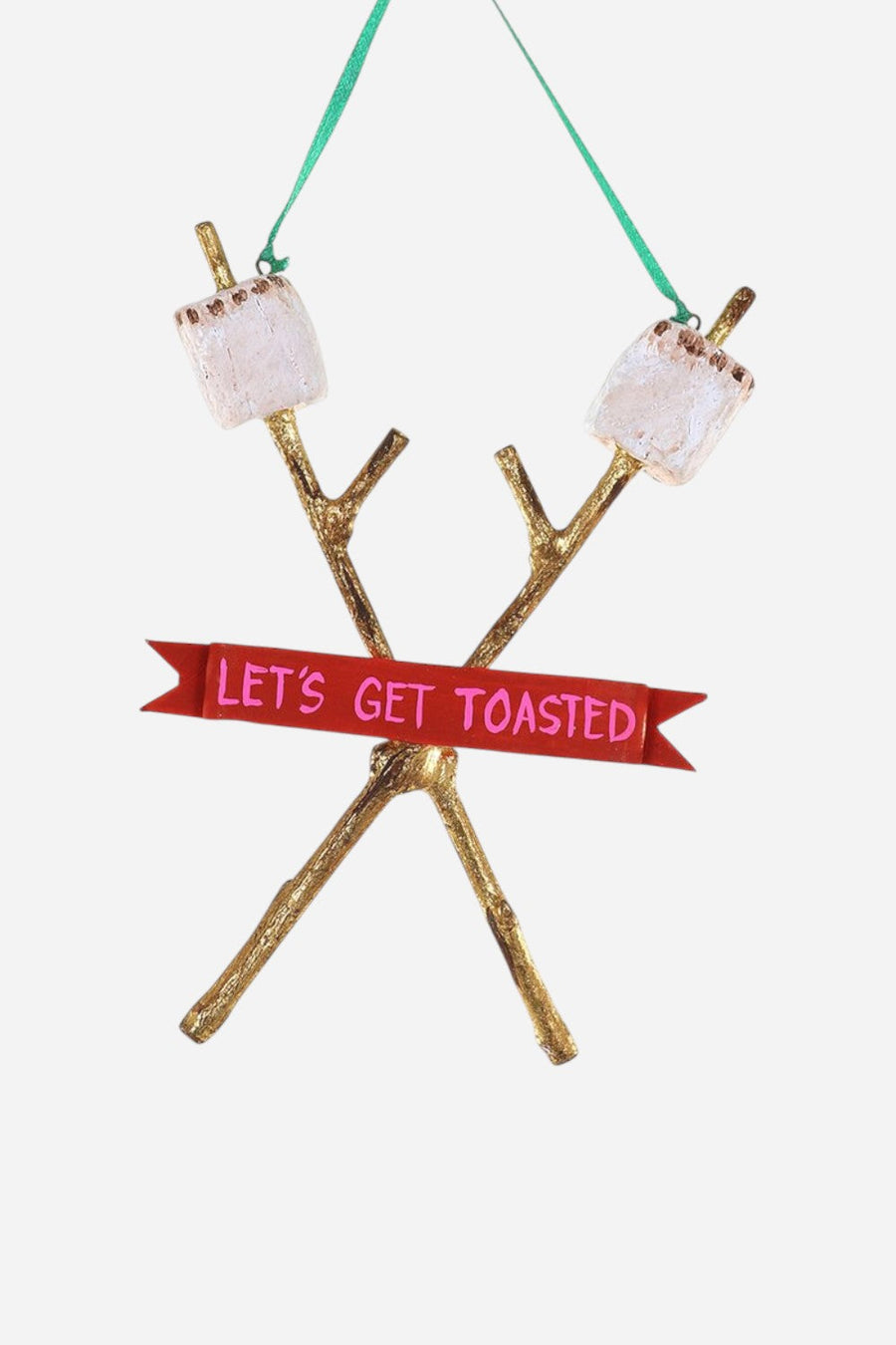 Let's Get Toasted Ornament – front view