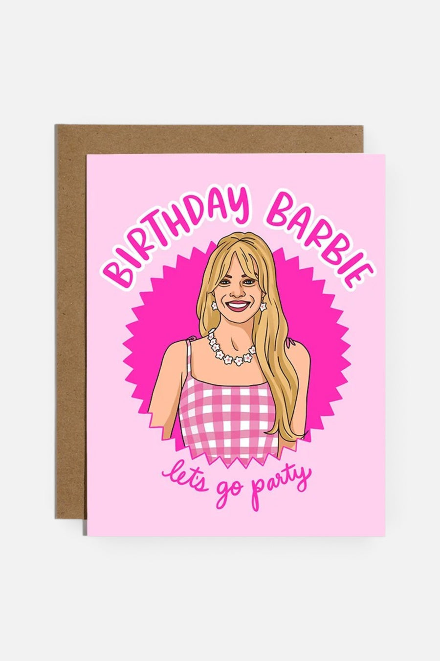 Let's Go Party Birthday Card – front view