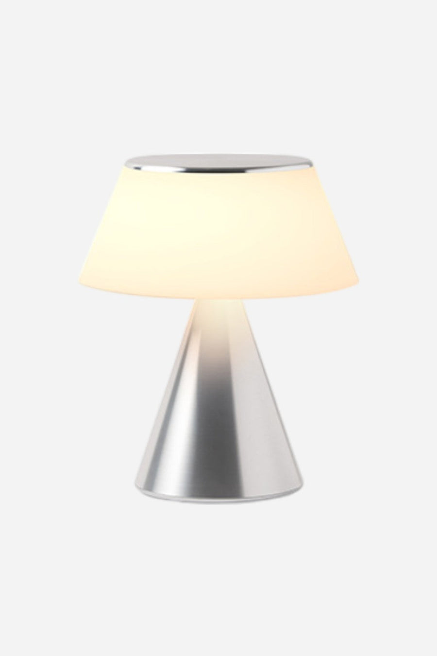 Lexon Luma Large in Polished Aluminum – back view