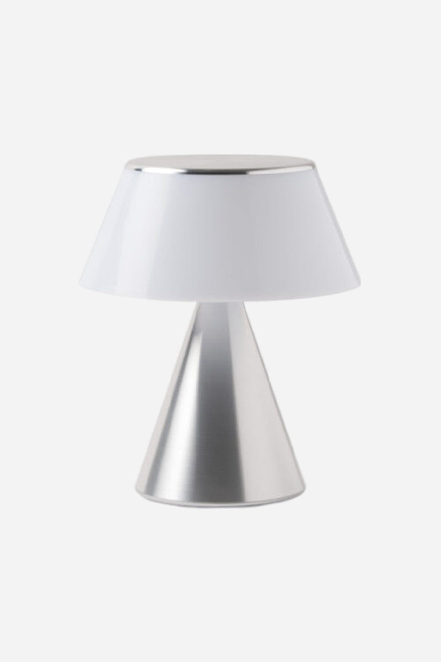 Lexon Luma Large in Polished Aluminum – front view