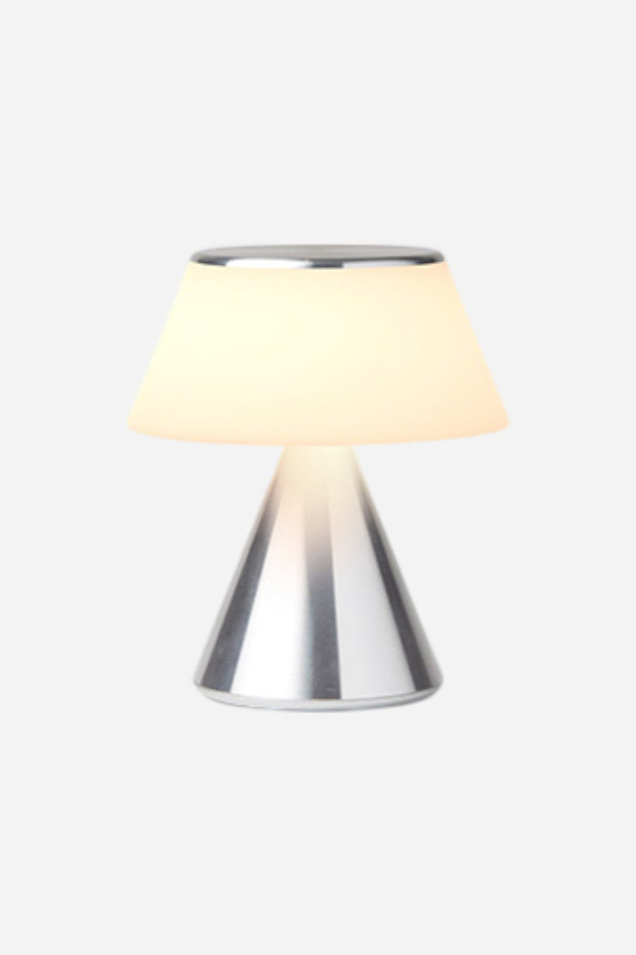 Lexon Luma Medium in Polished Aluminum – back view