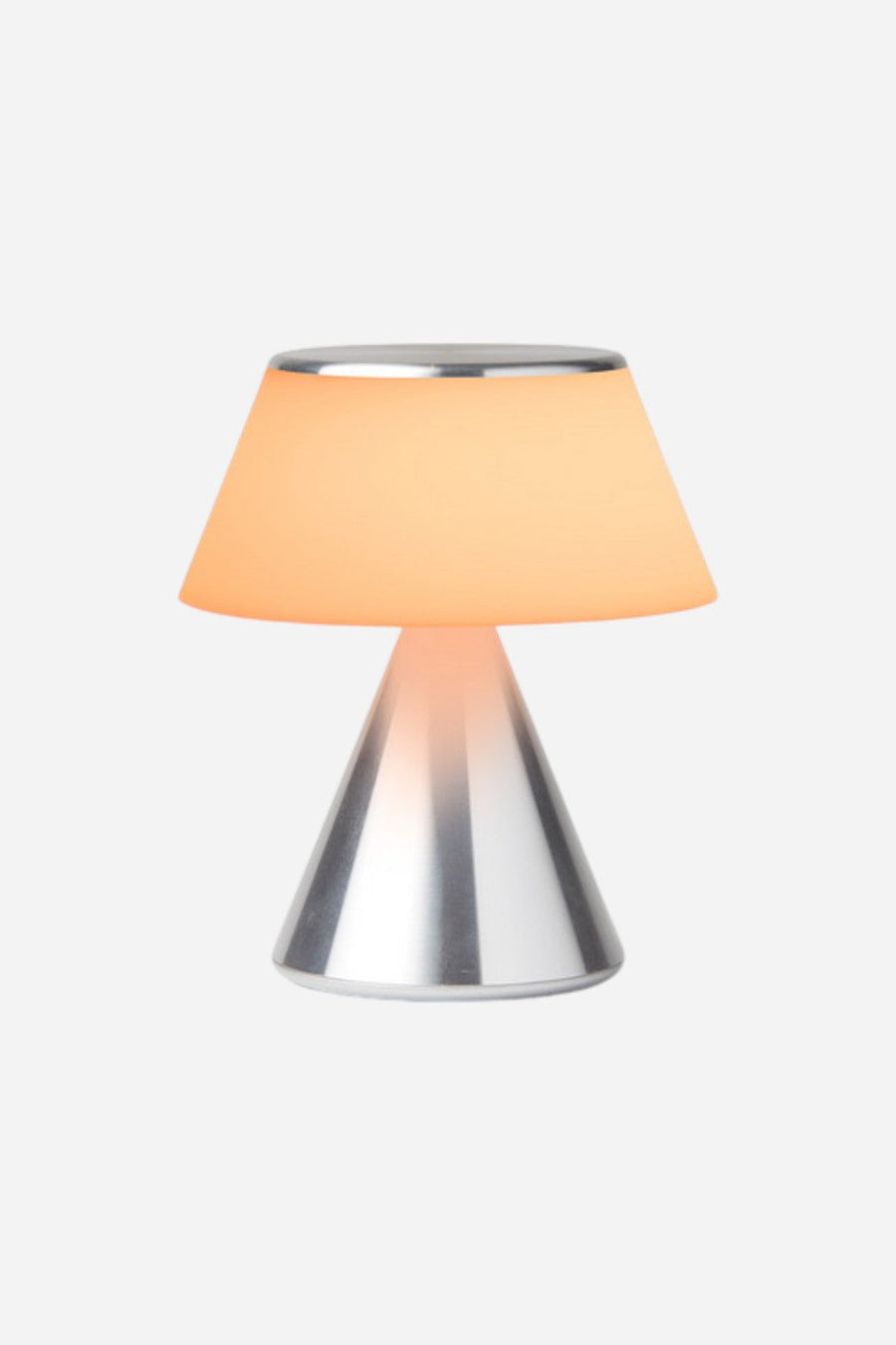 Lexon Luma Medium in Polished Aluminum – side view