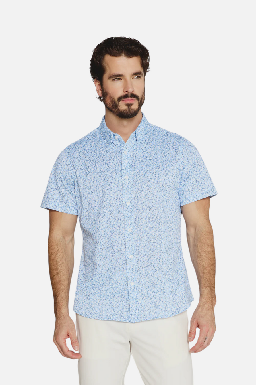 7 Diamonds Costra Short Sleeve in Light Blue