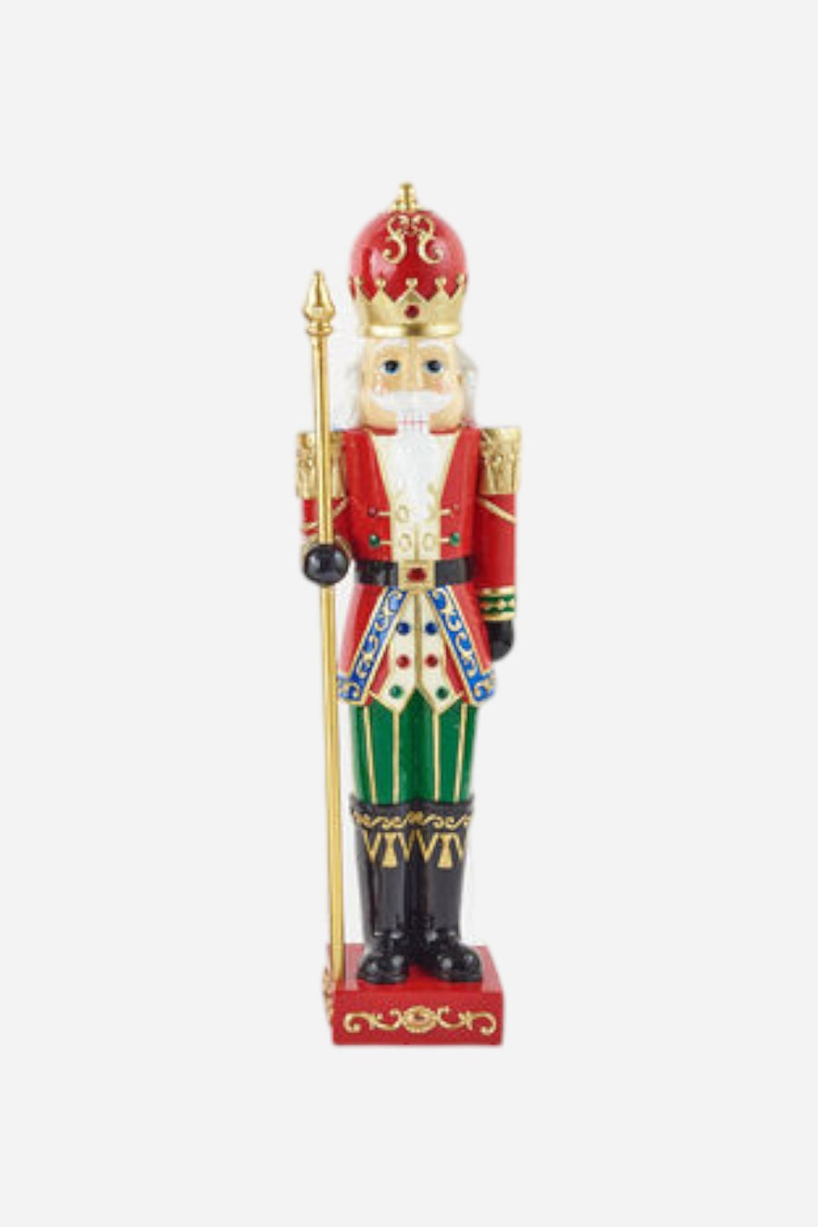 Lighted Nutcracker with Red Hat – front view