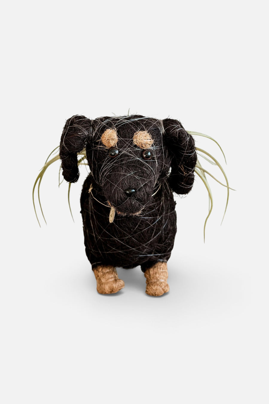 Likha Coco Coir Pots Dachshund Dog Planter – front view