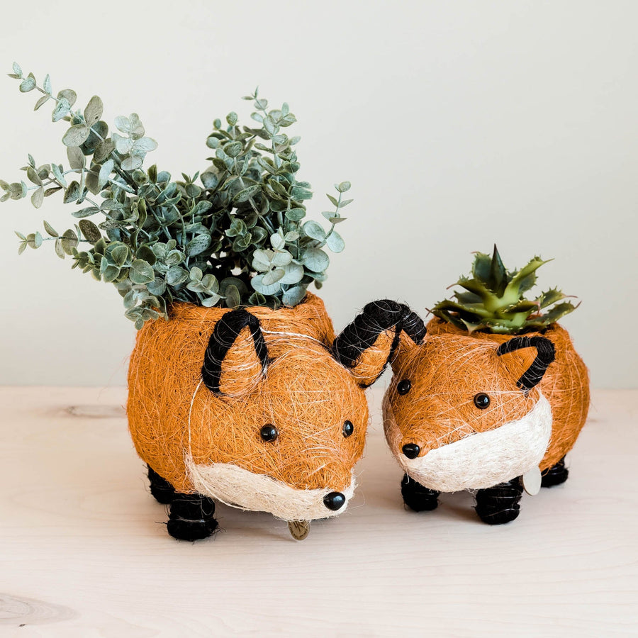 Likha Coco Coir Pots Fox Planter – side view