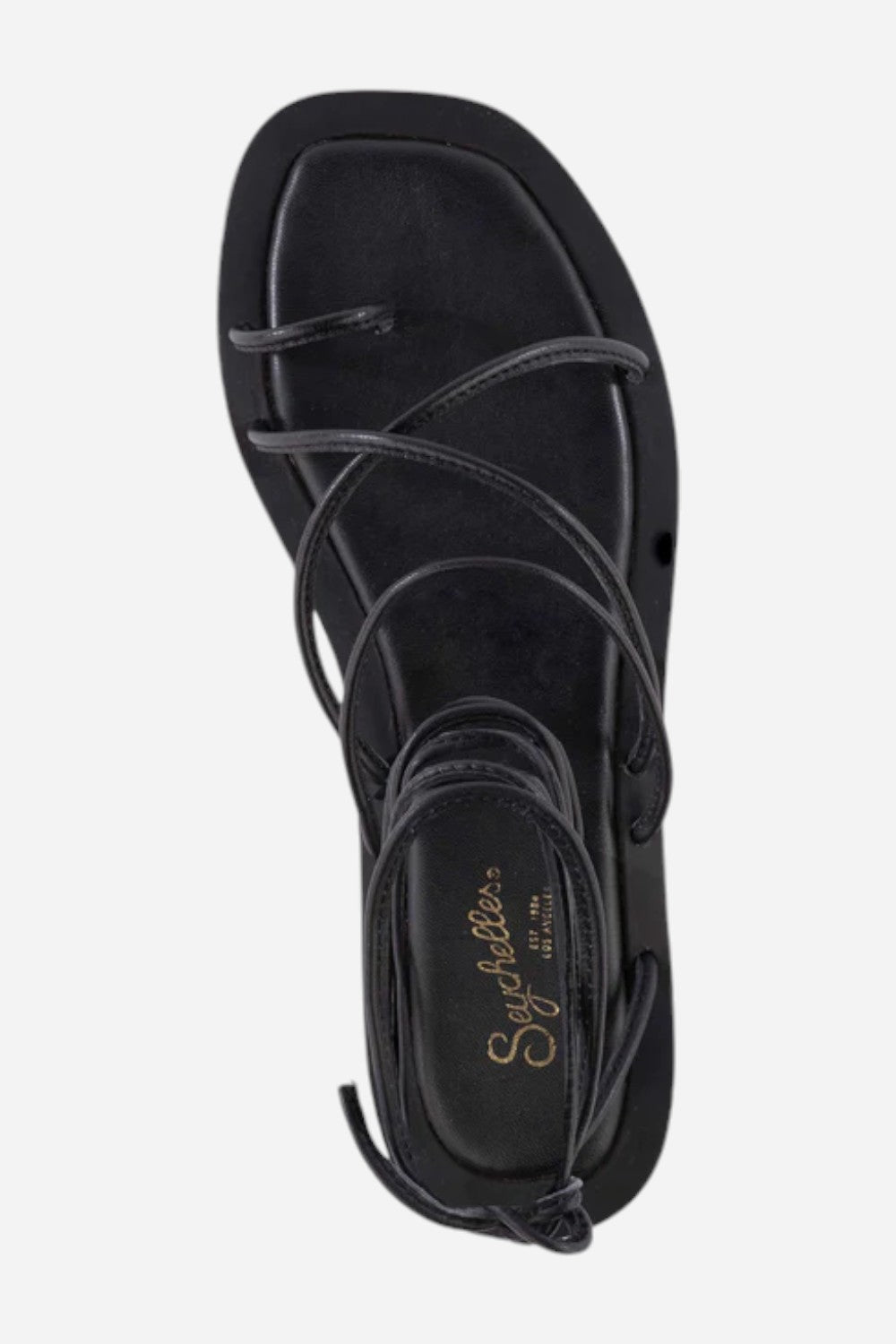 Seychelles Lilac Tie-Up Sandal in Black Leather – CHROME