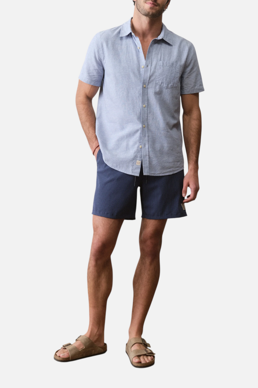 Marine Layer Men's Lined Sport & Swim Short 6" in Navy