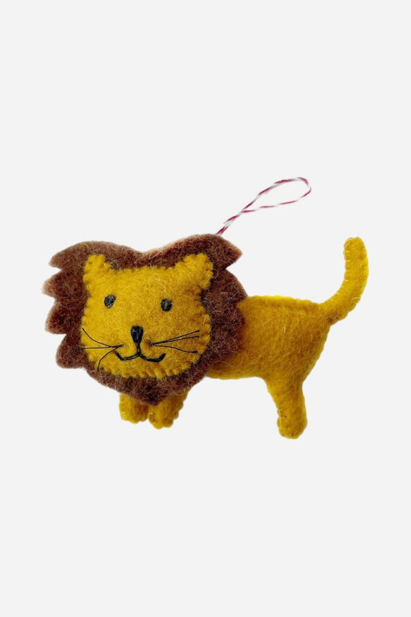 Lion Felt Wool Ornament