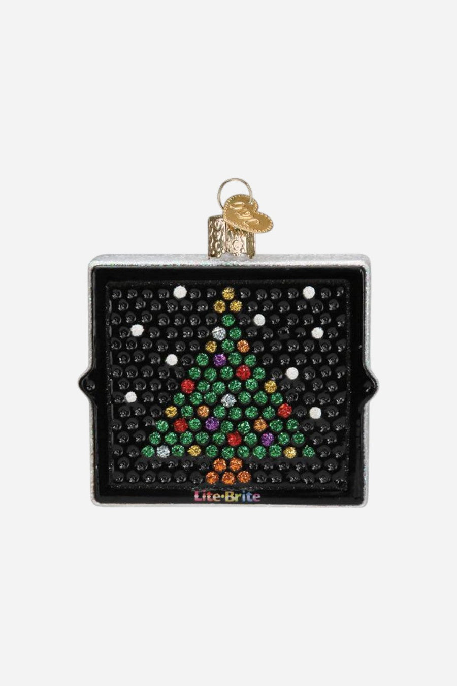 Lite Brite Ornament – front view