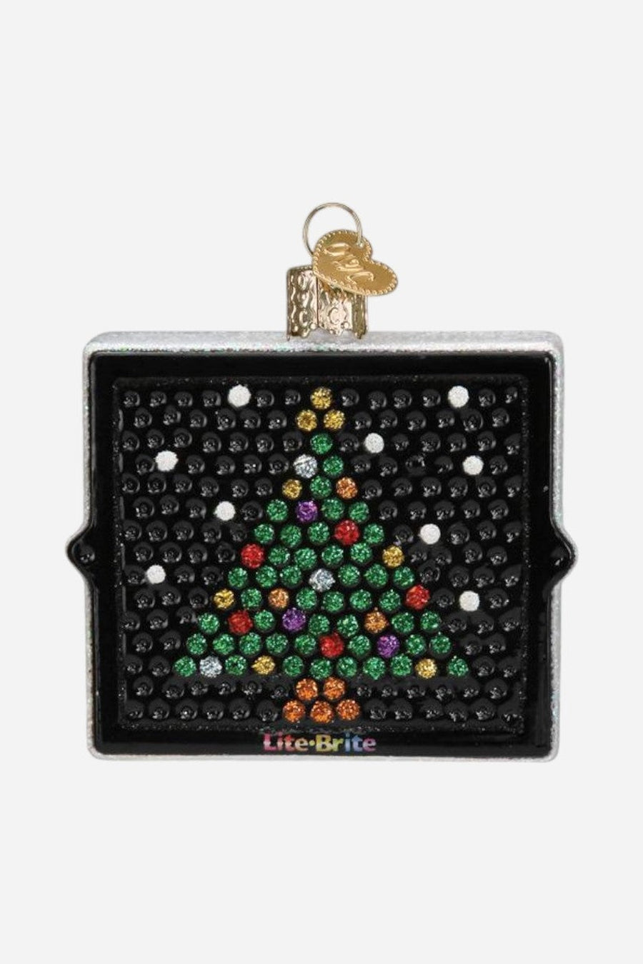 Lite Brite Ornament – front view