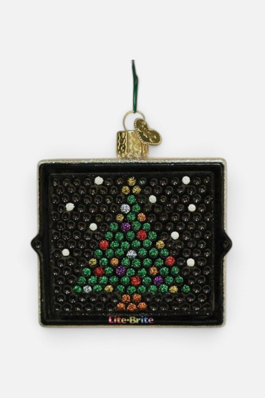 Lite Brite Ornament – three-quarter view