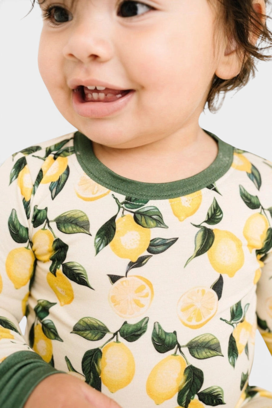 Litle One Shop Lemon Zest Bamboo Set – flat lay