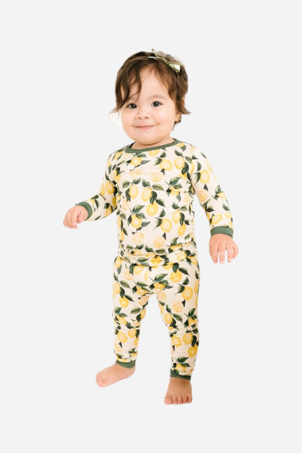 Litle One Shop Lemon Zest Bamboo Set