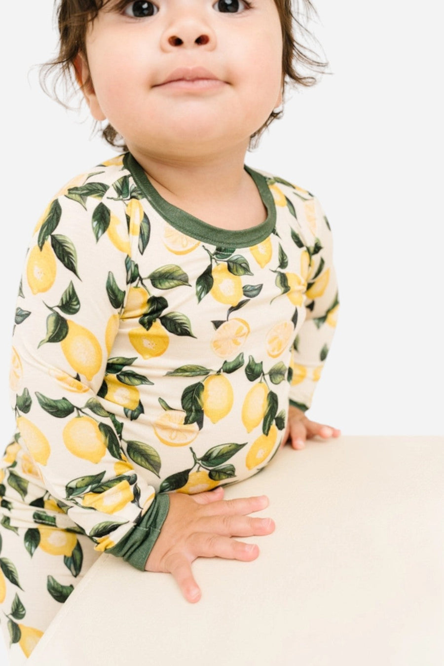 Litle One Shop Lemon Zest Bamboo Set – side view