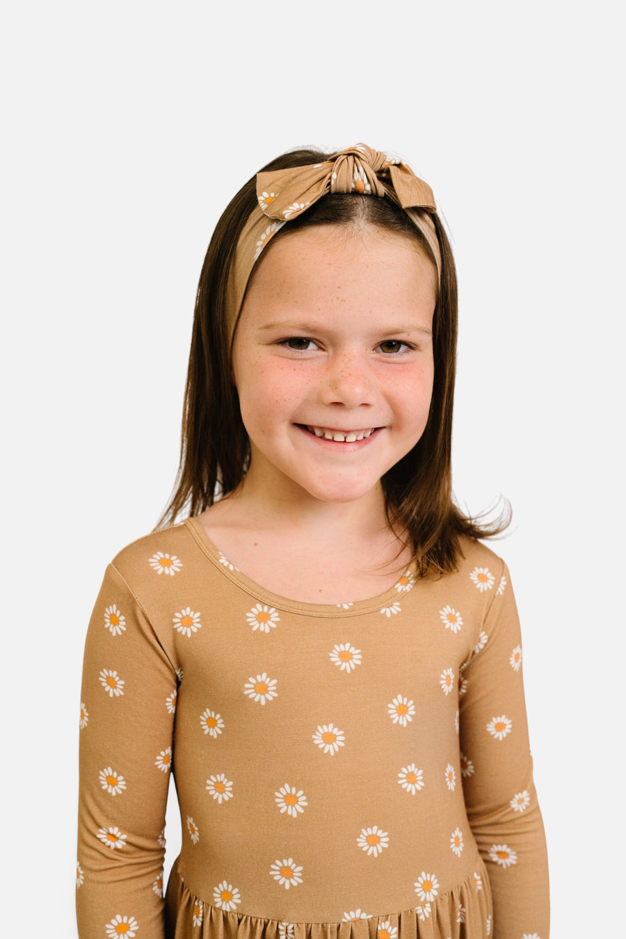 Little Daisy Bamboo Headband – on model