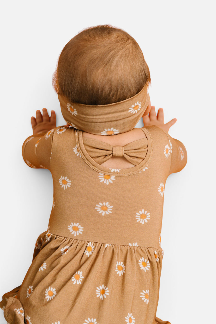 Little Daisy Bodysuit Bamboo Dress – back view