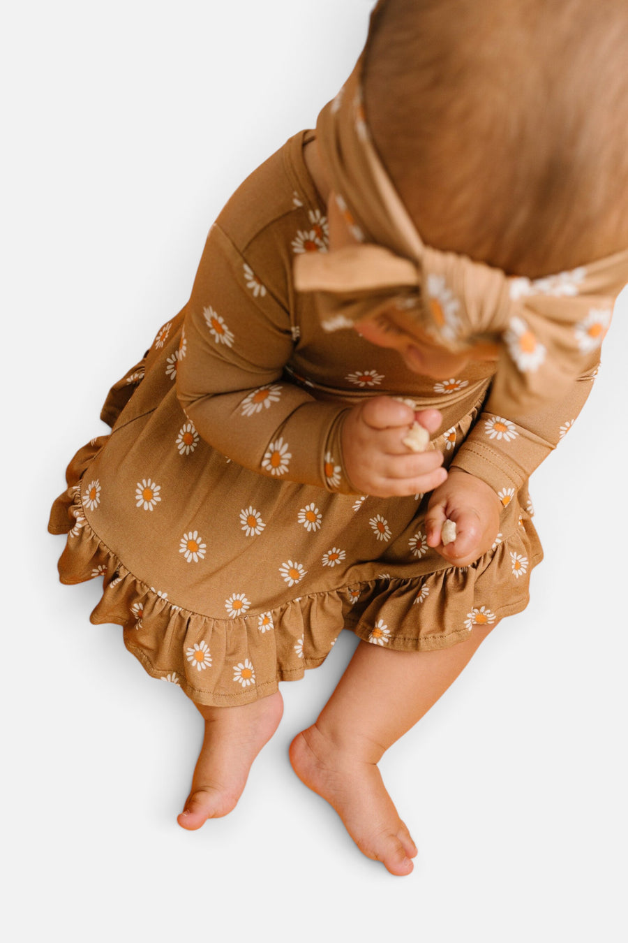 Little Daisy Bodysuit Bamboo Dress – back view