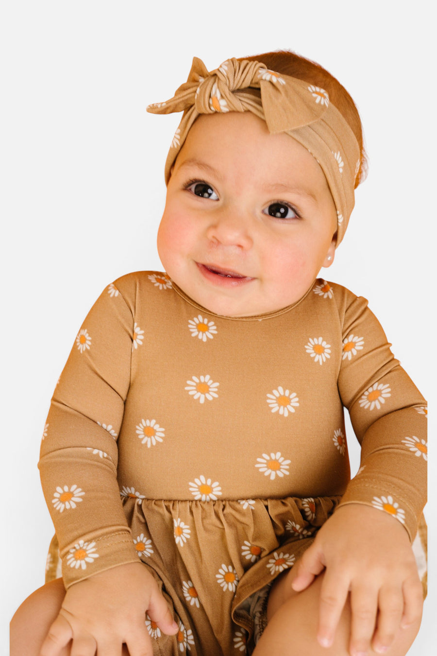 Little Daisy Bodysuit Bamboo Dress – detail
