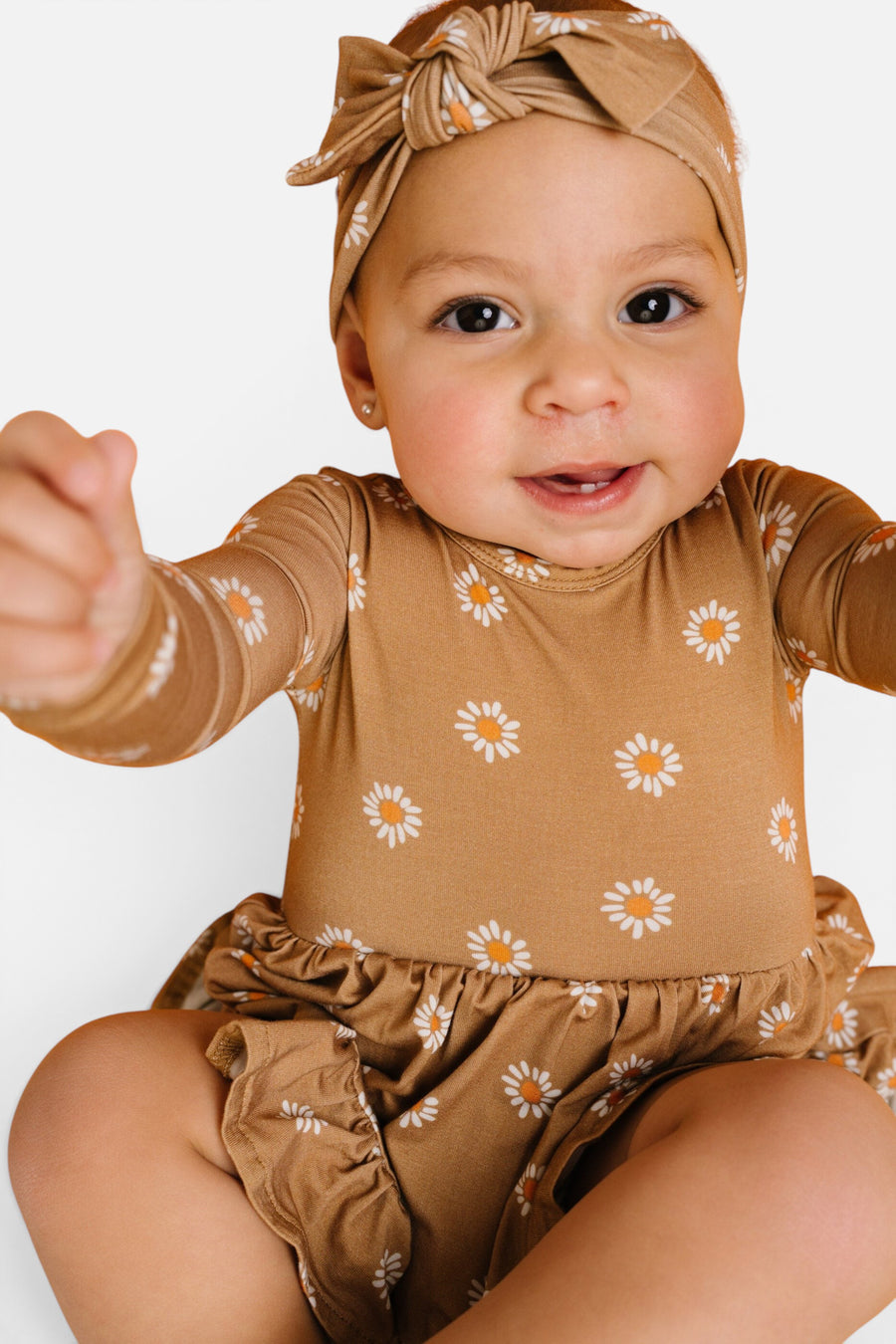Little Daisy Bodysuit Bamboo Dress – detail