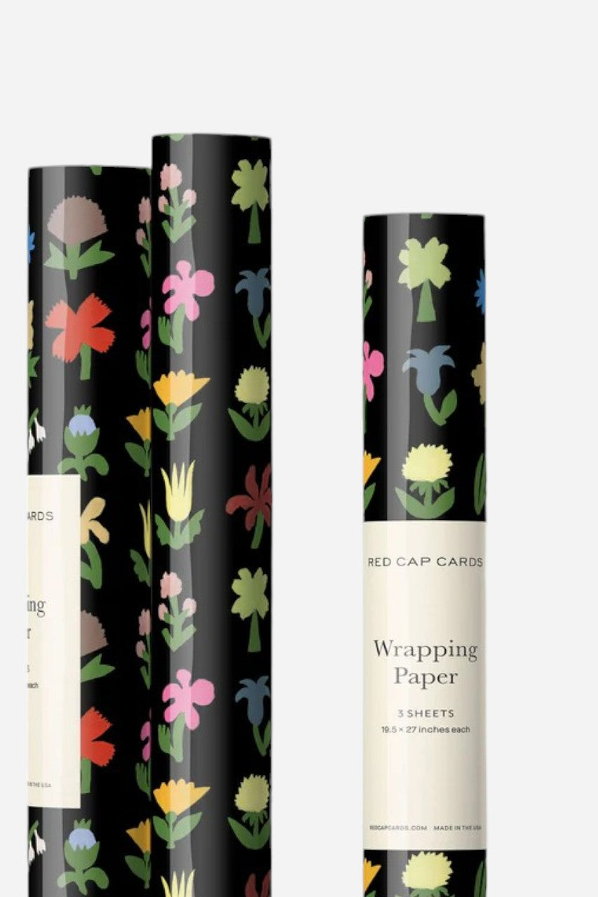 Little Flowers Wrapping Paper – side view