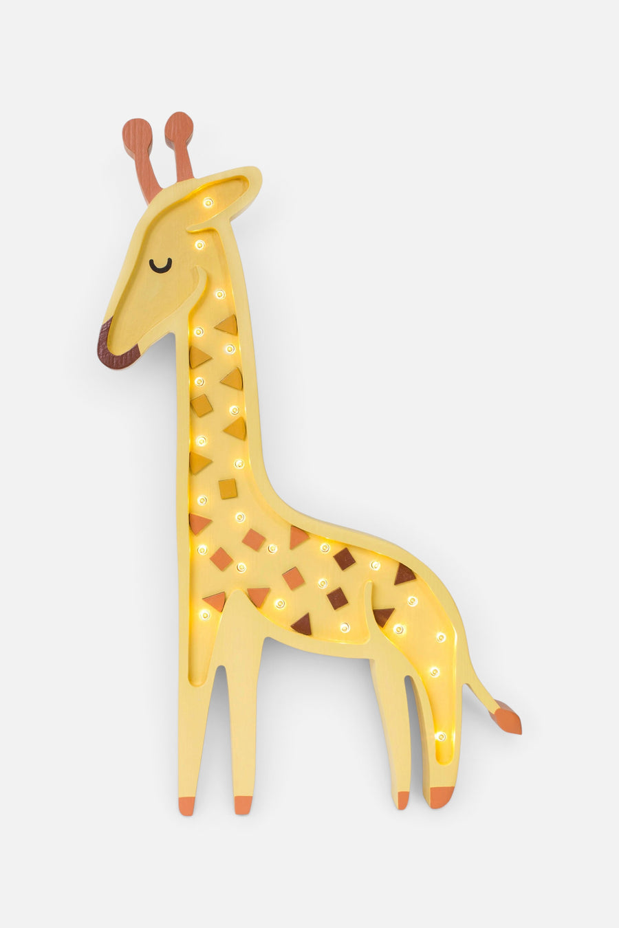 Little Lights Giraffe Lamp in African Yellow – front view