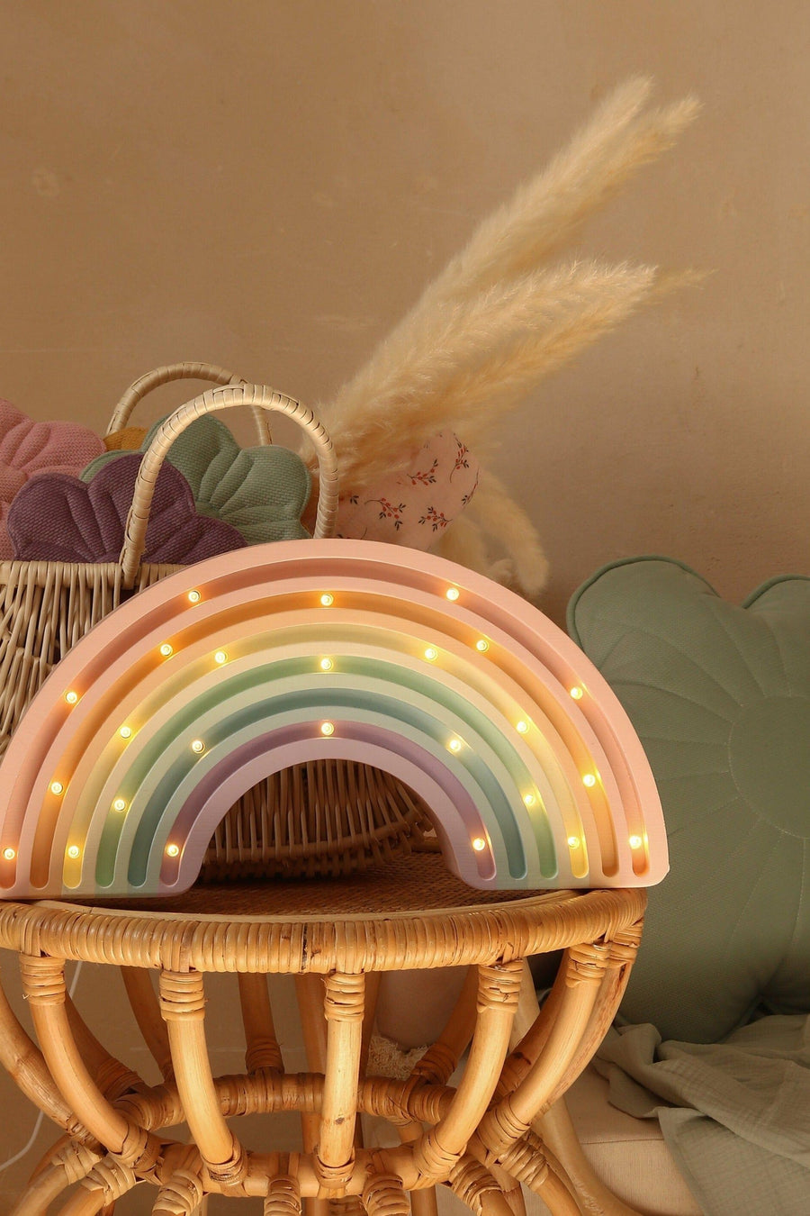 Little Lights Rainbow Lamp in Pastel – detail