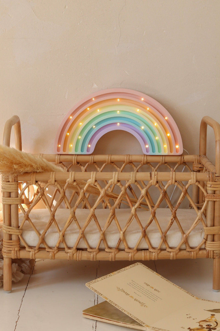 Little Lights Rainbow Lamp in Pastel – side view