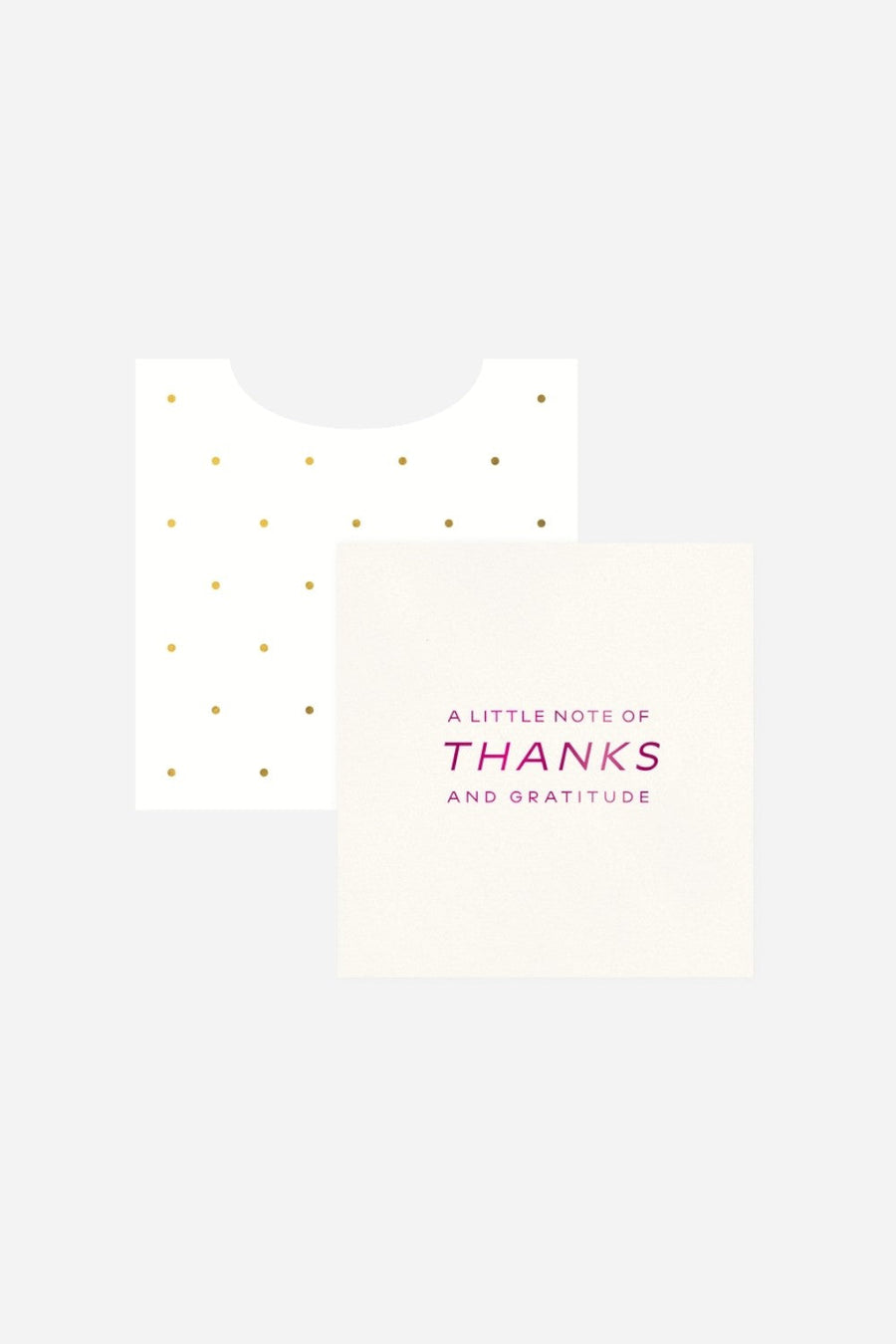 Little Note Thanks Mini Enclosure – front view