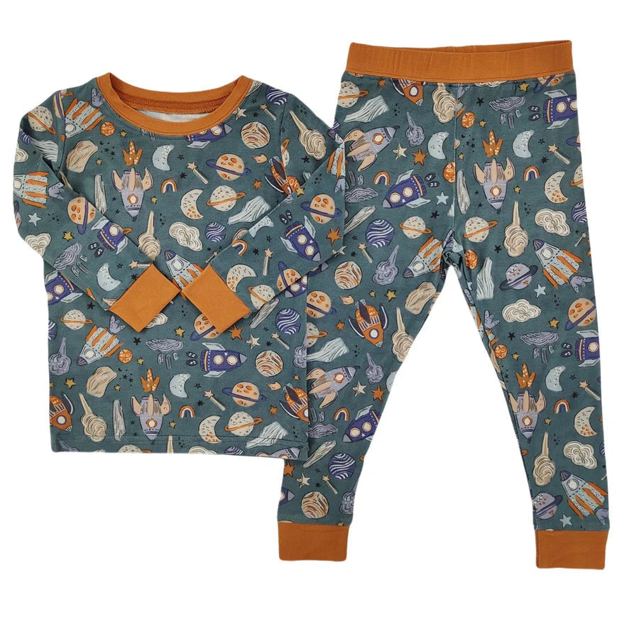 Little One Shop Cosmic Adventure Bamboo Set – side view