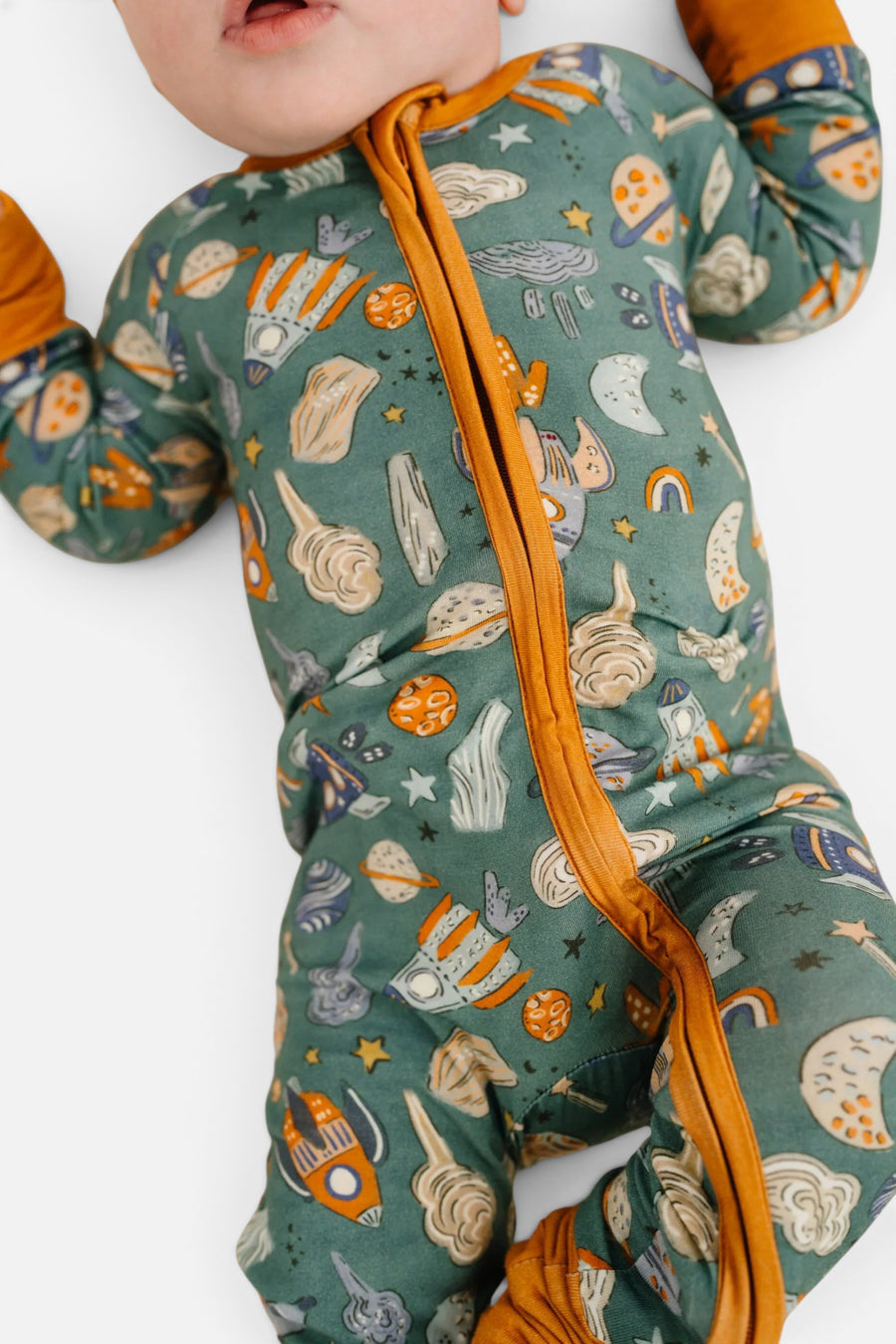 Little One Shop Cosmic Adventure Zip Sleeper – back view