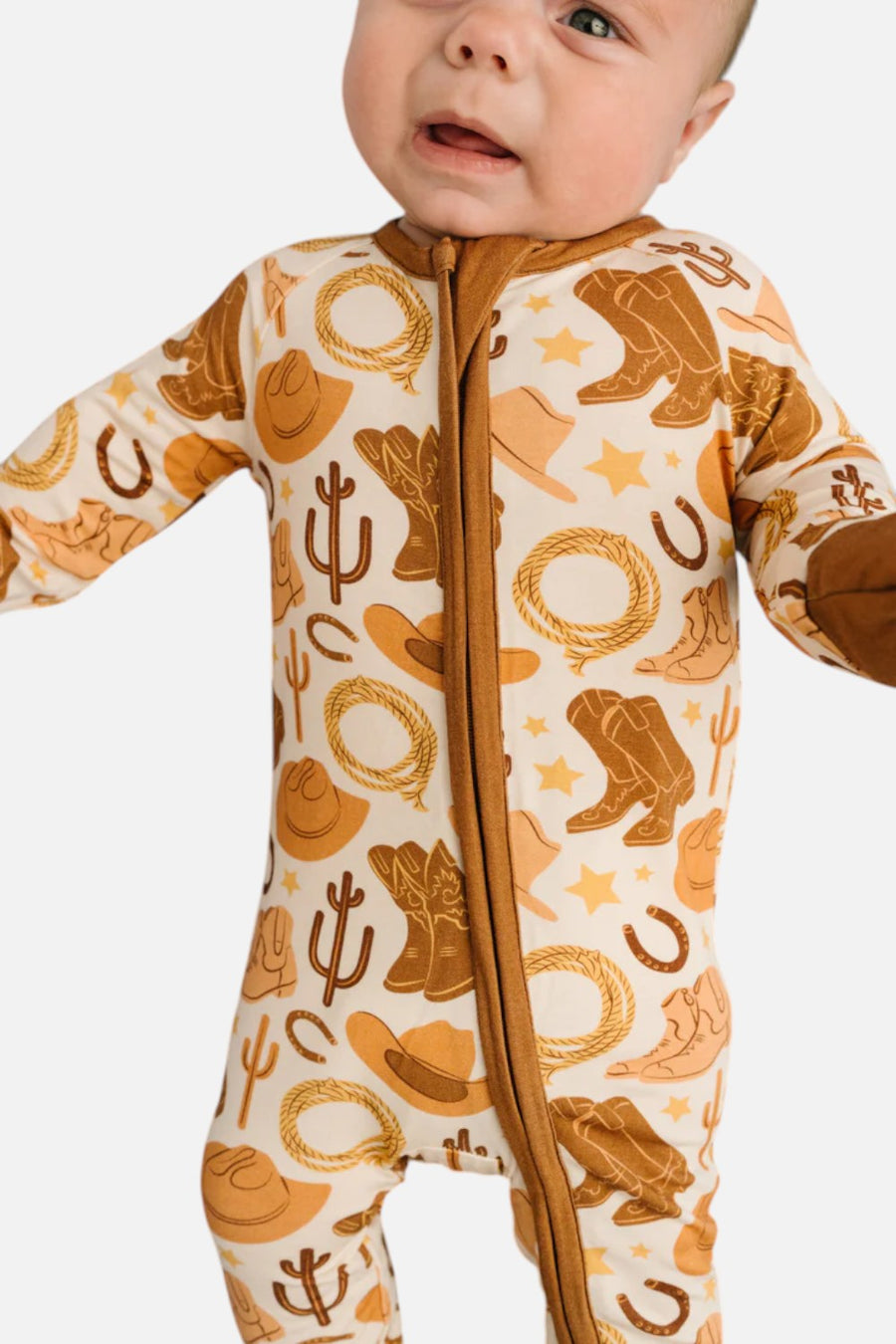 Little One Shop Cowboy Bamboo Sleeper – back view