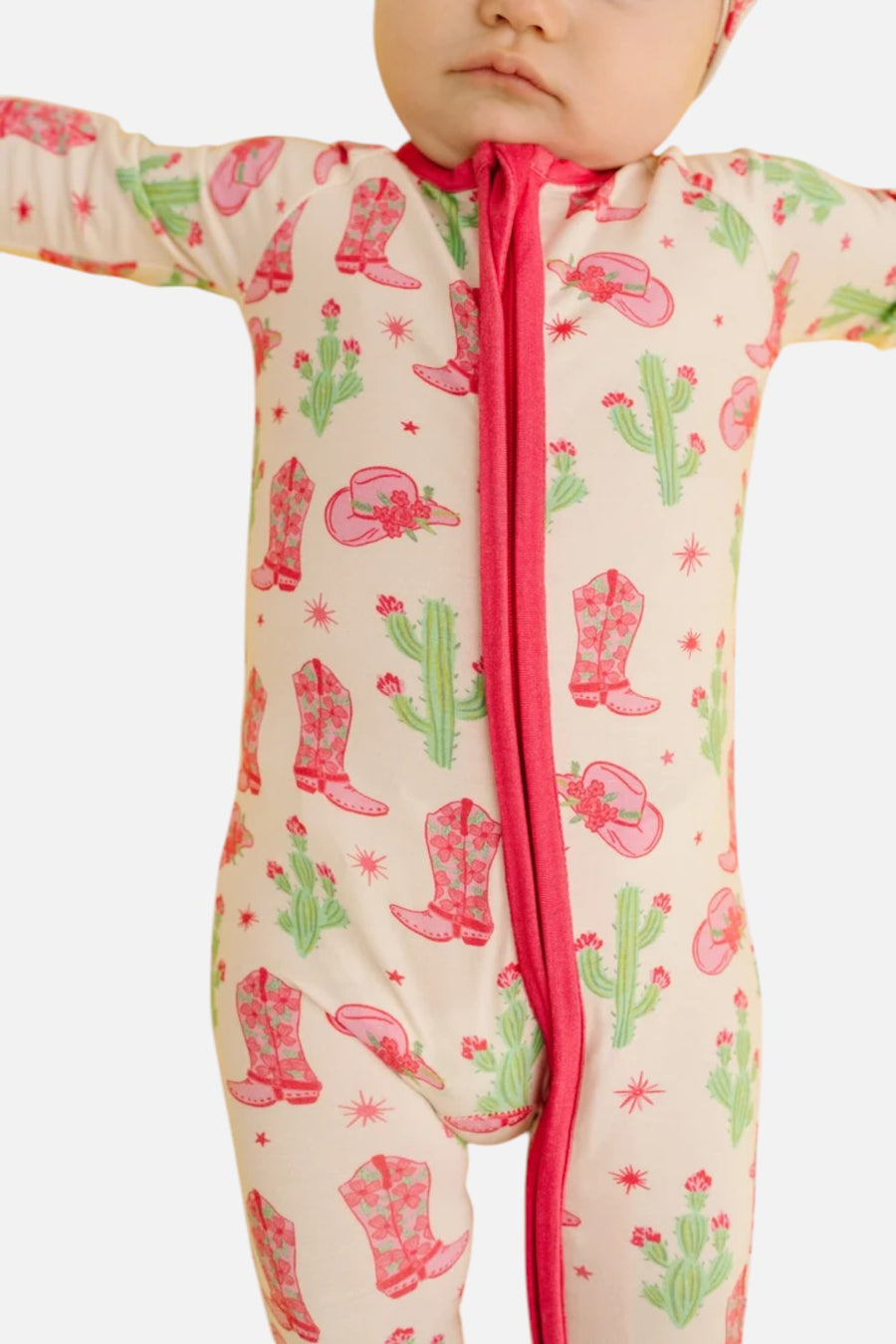 Little One Shop Cowgirl Bamboo Sleeper – back view